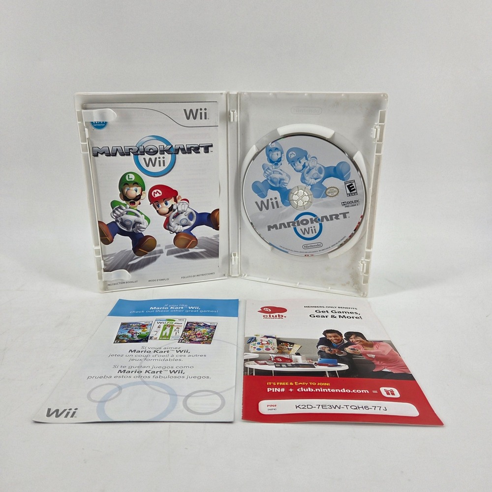 Mario Kart Racing Nintendo Wii Game Complete CIB w/ Manual 2008 E Rating
